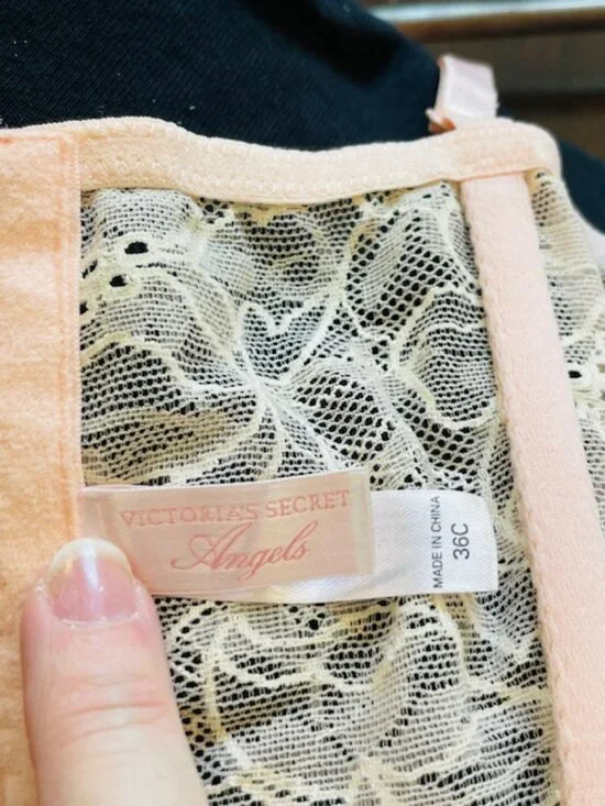 Victorias Secret Y2k Angels Corset Pink Lace Bustier Coquette Fairycore Top 36C - Picture 12 of 14